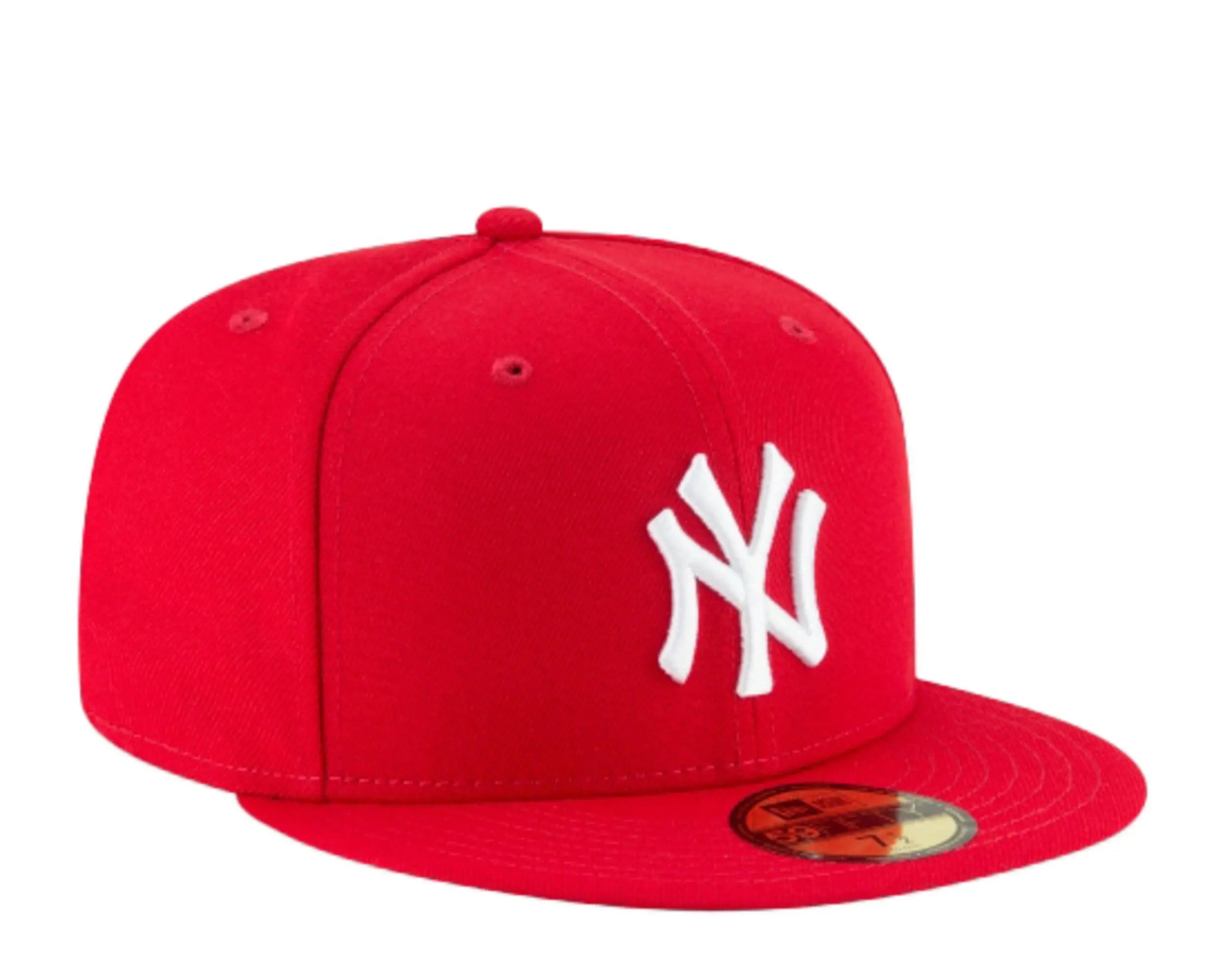 New Era 59Fifty New York Yankees Men Fitted Hat Red
