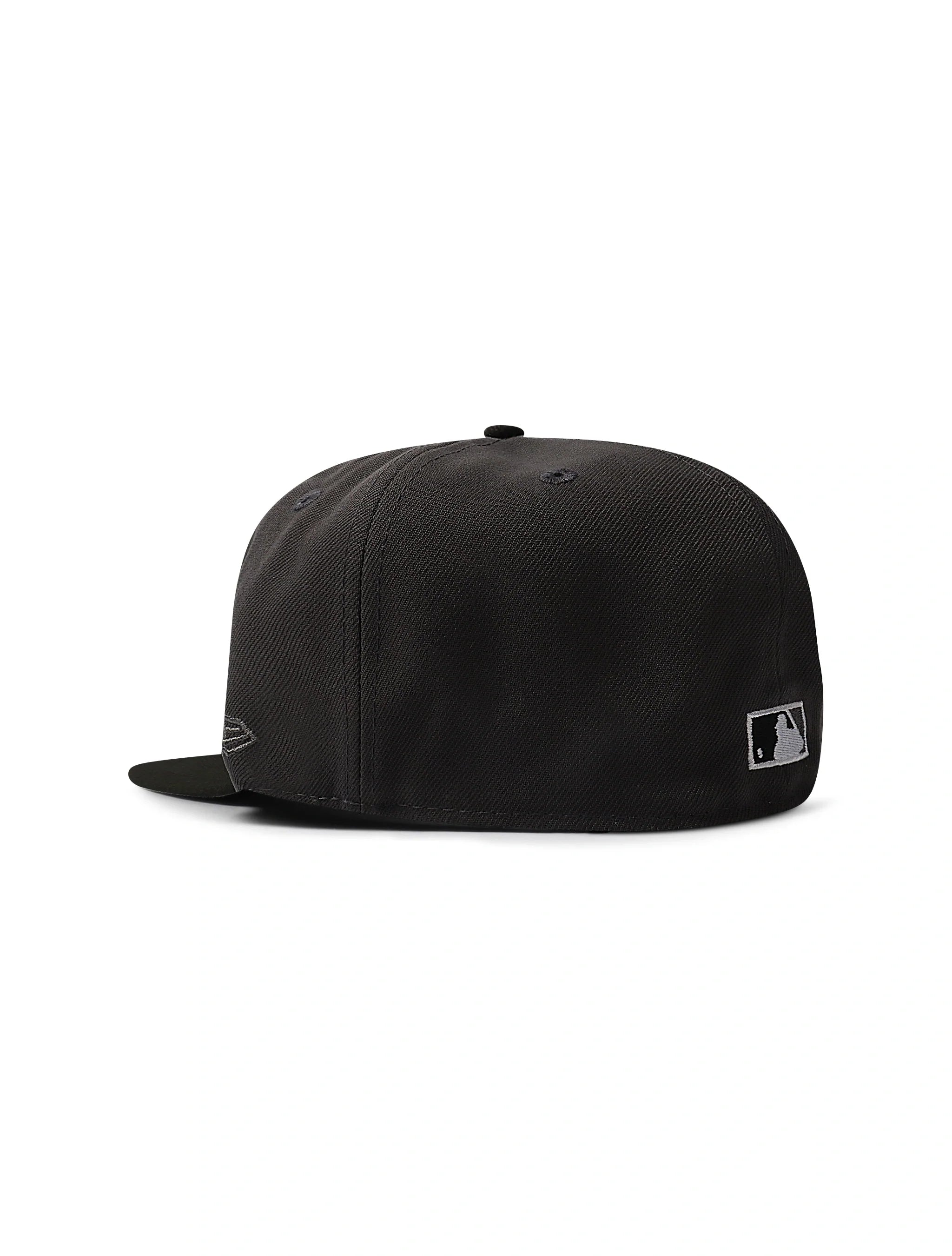 New Era 5950 Dodgers 40th Anniversary Patch Hat - Charcoal