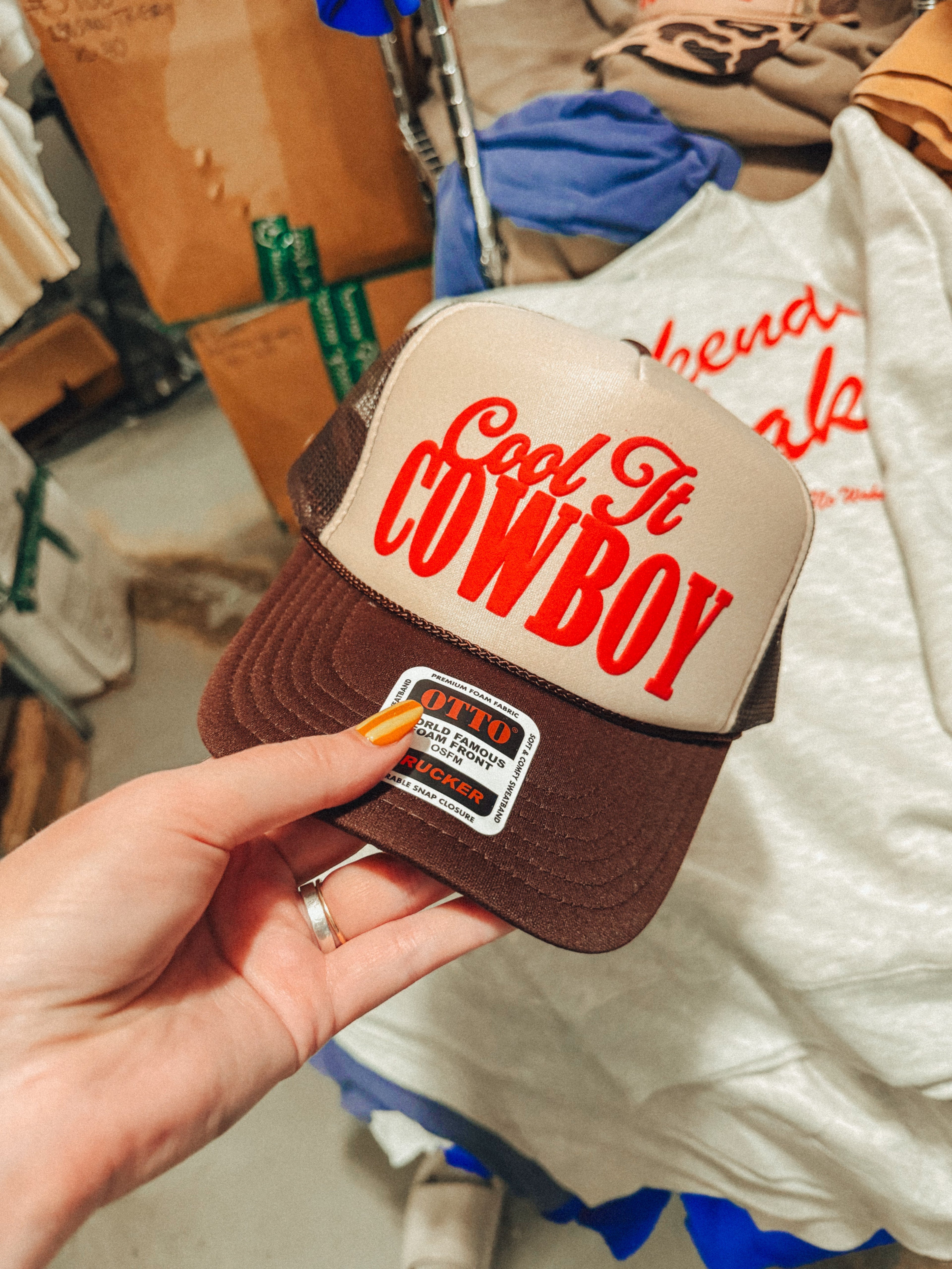 Underground Original Design: Cool It Cowboy, Western Trucker Hat