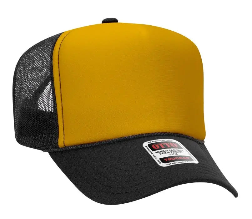 On My Husband's Last Nerve Skeleton Design Adult Otto Foam Trucker Hat