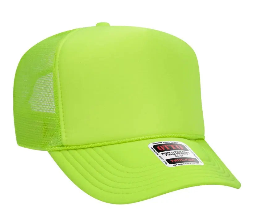Just A Mom Out Here Trying Not To Raise Assholes Adult Otto Foam Trucker Hat