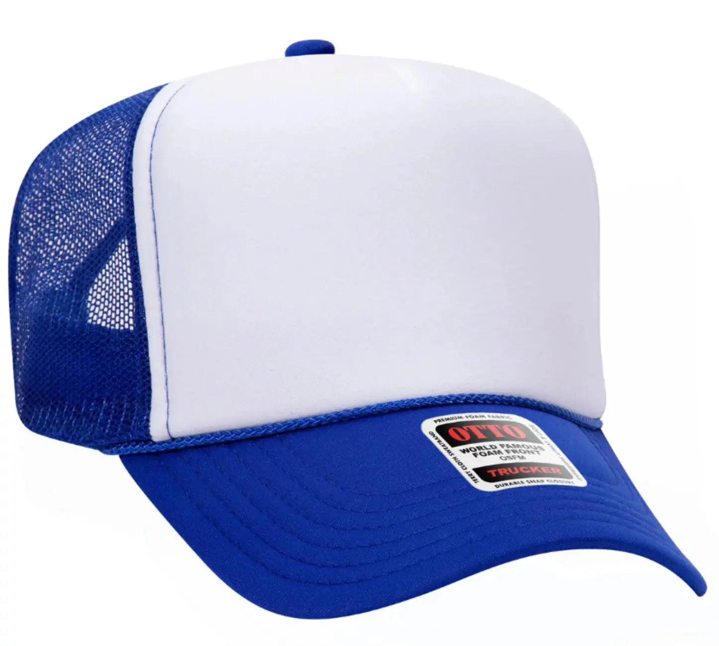 Just A Mom Out Here Trying Not To Raise Assholes Adult Otto Foam Trucker Hat